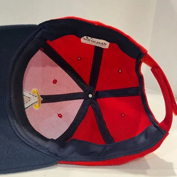 Anaheim Angels Red Blue Dad Hat Adjustable Sixth Man Promotions, Clean - Picture 7 of 7